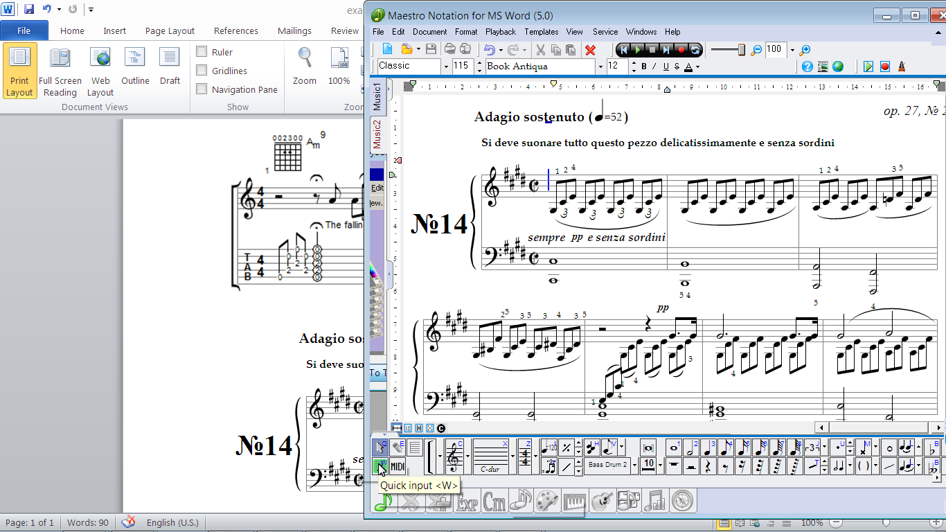MagicScore Notation For MS Word screenshot MagicScore Notation For MS Word screenshot