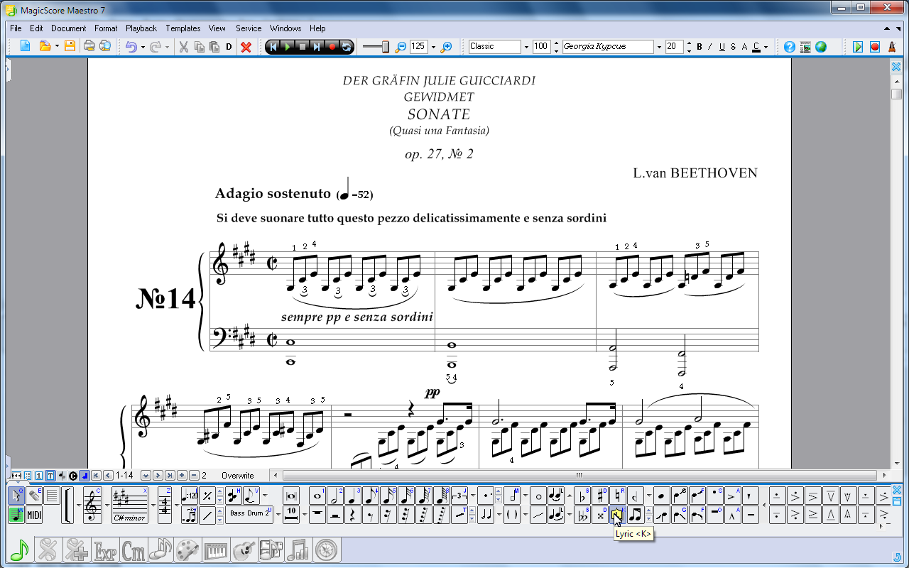 Midi Notation Program