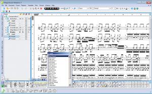 Individual parts, special tools and symbols for drums