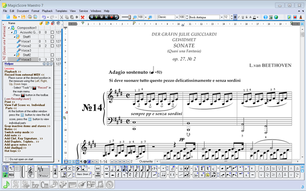 Music notation software