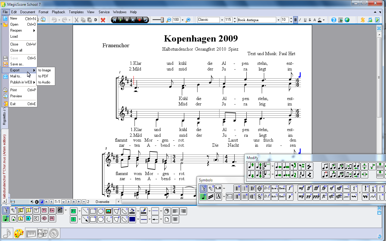 Music Notation and Music Writing Software – MagicScore School 7